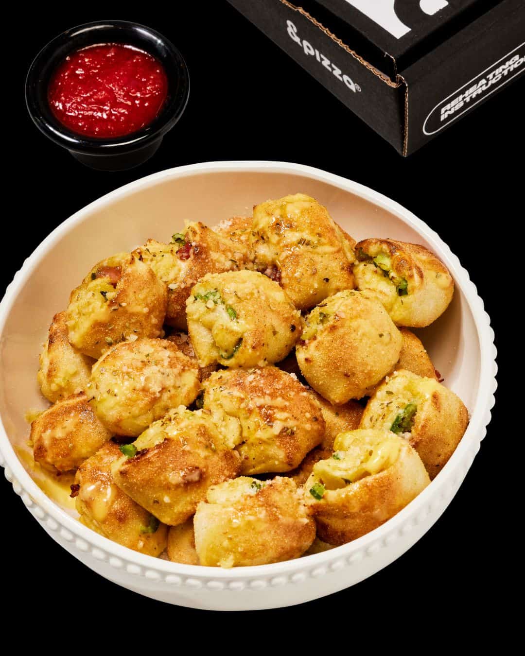 Bacon & Jalapeno Dippers from &pizza extras menu